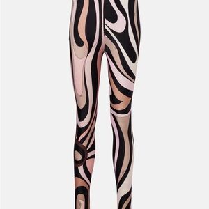 Abstract Patterned Leggings & Twill